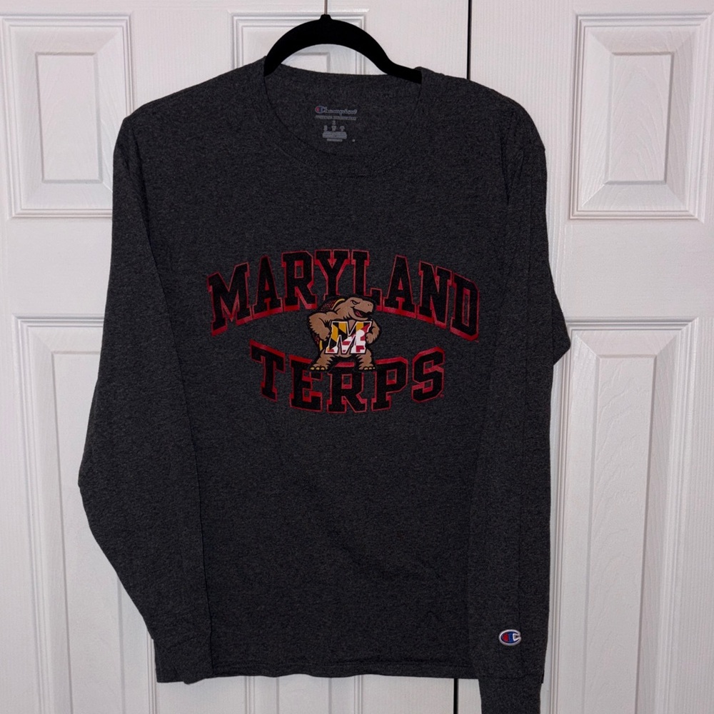 Champion Dark Gray Maryland Terps Women’s Long Sleeve Shirt